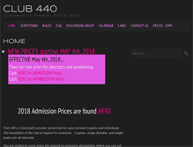 Tablet Screenshot of club440online.com